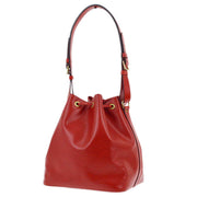 Louis Vuitton 1996 Red Epi Petite Noe Bucket Shoulder Bag M44107