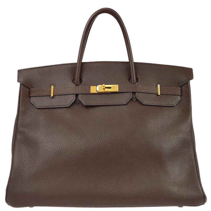 Hermes 1994 Havane Ardennes Birkin 40 Handbag