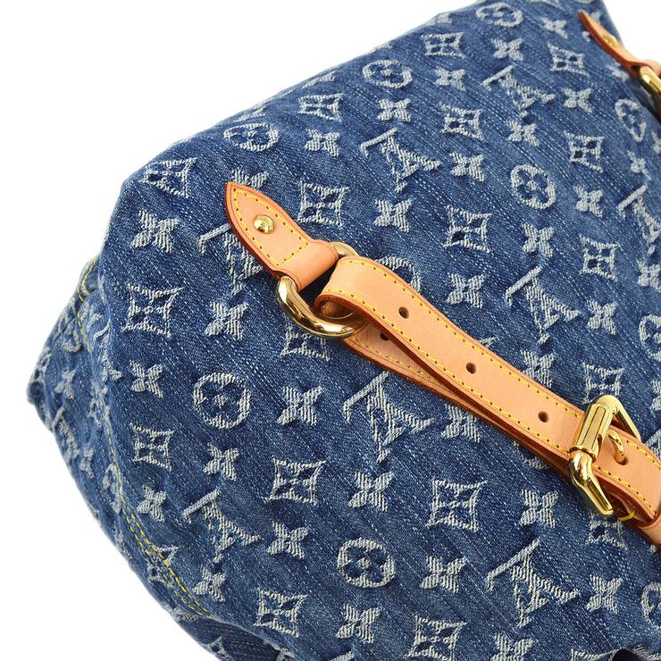 Louis Vuitton 2006 Blue Monogram Denim Sac a Dos GM Backpack M95056