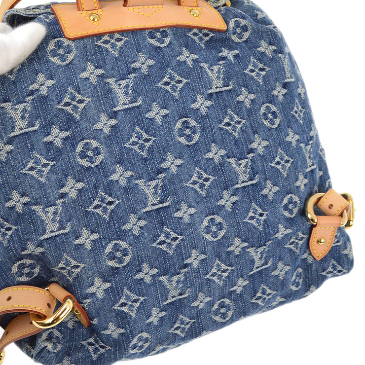 Louis Vuitton 2006 Blue Monogram Denim Sac a Dos GM Backpack M95056