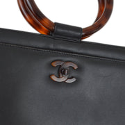 Chanel 1997-1999 Black Lambskin Handbag