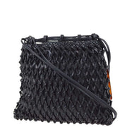 Chanel 1997-1999 Black Lambskin Plaited Shoulder Bag