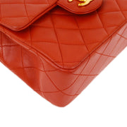 Chanel 1986-1988 Red Lambskin Mini Classic Square Flap Shoulder Bag 17