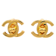 Chanel CC Turnlock Earrings Clip-On Gold Large 95A