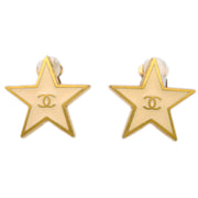 Chanel Star Earrings Clip-On White 01P