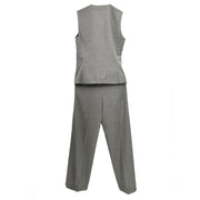 Hermes Setup Suits Sleeveless Vest Pants Gray #38 #38