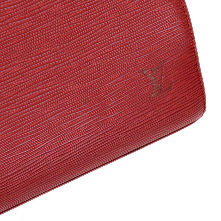 Louis Vuitton 2003 Red Epi Pont Neuf Handbag M52057