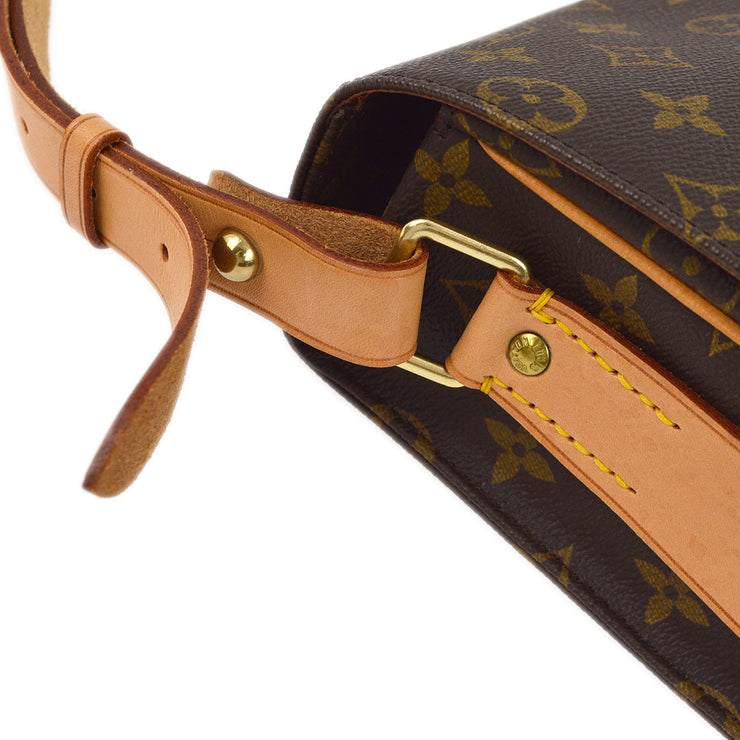 Louis Vuitton 1998 Monogram Cartouchiere GM Shoulder Bag M51252