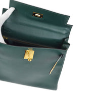 Hermes 1992 Vert Ardennes Kelly 28 Retourne 2way Shoulder Handbag