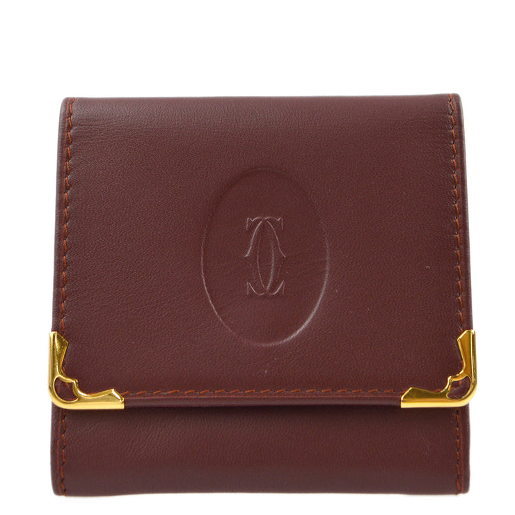 Cartier Bordeaux Coin Purse Wallet