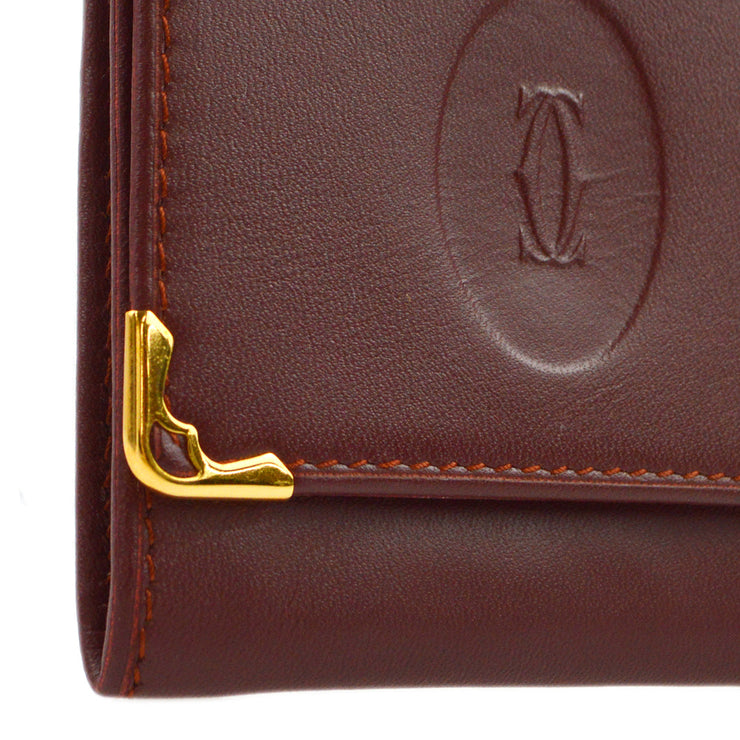 Cartier Bordeaux Coin Purse Wallet