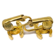 Chanel CC Earrings Clip-On Gold 233