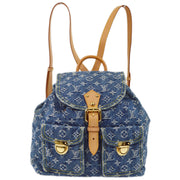 Louis Vuitton 2006 Blue Monogram Denim Sac a Dos GM Backpack M95056