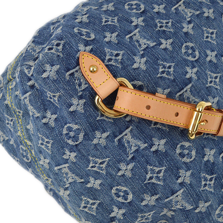 Louis Vuitton 2006 Blue Monogram Denim Sac a Dos GM Backpack M95056