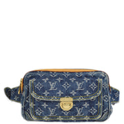 Louis Vuitton 2007 Blue Monogram Denim Bum Bag Waist M95347