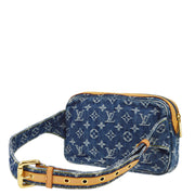 Louis Vuitton 2007 Blue Monogram Denim Bum Bag Waist M95347