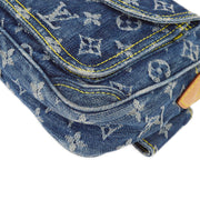 Louis Vuitton 2007 Blue Monogram Denim Bum Bag Waist M95347