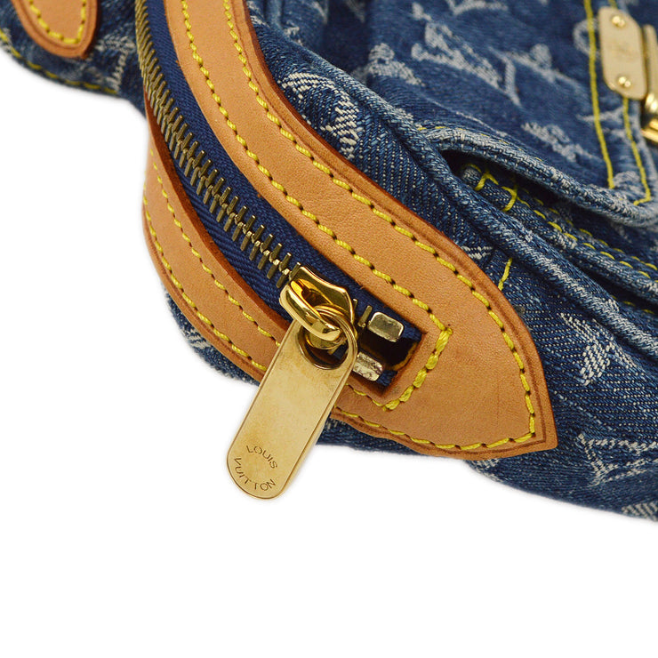 Louis Vuitton 2007 Blue Monogram Denim Bum Bag Waist M95347