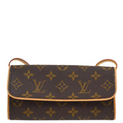 Louis Vuitton 1999 Monogram Pochette Twin PM Shoulder Bag M51854