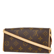 Louis Vuitton 1999 Monogram Pochette Twin PM Shoulder Bag M51854