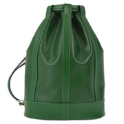 Louis Vuitton 1995 Green Epi Randonnee PM Bucket Shoulder Bag M52354