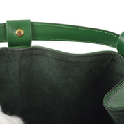 Louis Vuitton 1995 Green Epi Randonnee PM Bucket Shoulder Bag M52354