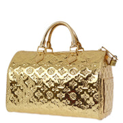 Louis Vuitton 2006 Gold Monogram Miroir Speedy 35 Handbag M95785