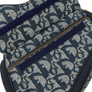 Christian Dior 1998 Navy Saddle Trotter Pouch Bag