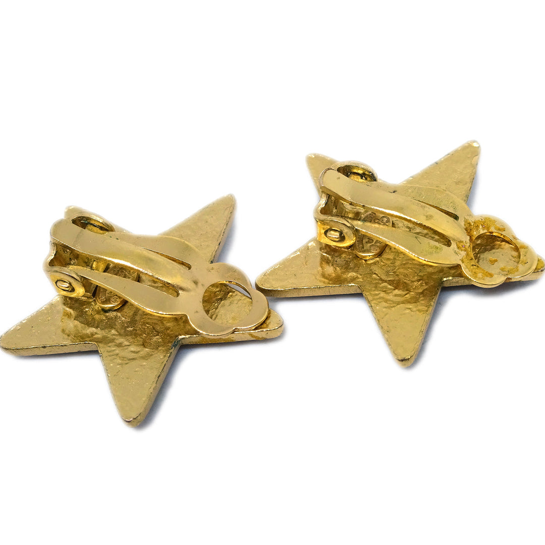 Chanel Star Earrings Clip-On Black 03A – AMORE Vintage Tokyo