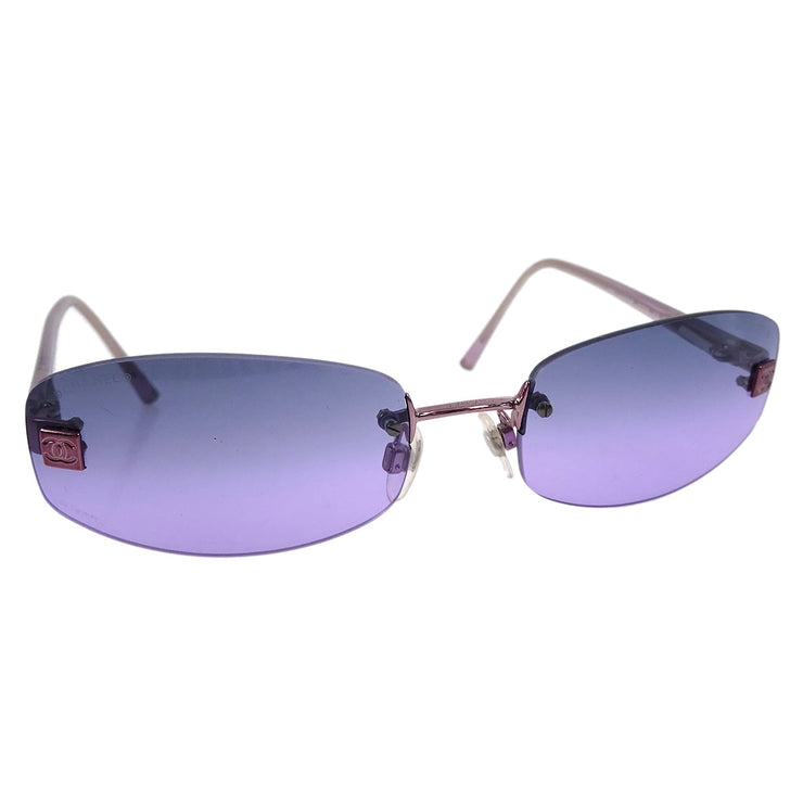 Chanel Sunglasses Eyewear Purple Small Good