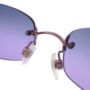 Chanel Sunglasses Eyewear Purple Small Good