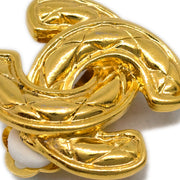 Chanel Gold CC Earrings Clip-On 2433