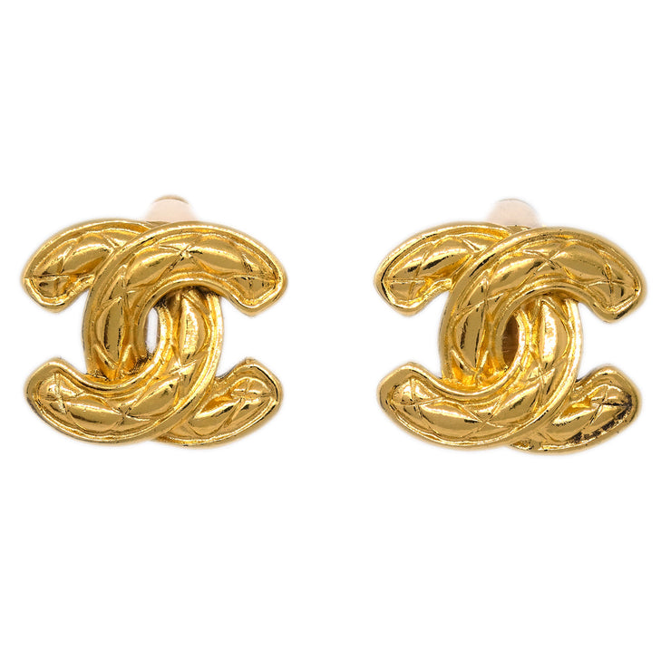 Chanel Gold CC Earrings Clip-On 2433