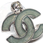 Chanel Mini CC Pierced Earrings Silver 04P