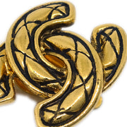 Chanel Gold CC Earrings Clip-On 2433