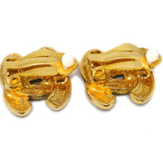 Chanel Gold CC Earrings Clip-On 2433