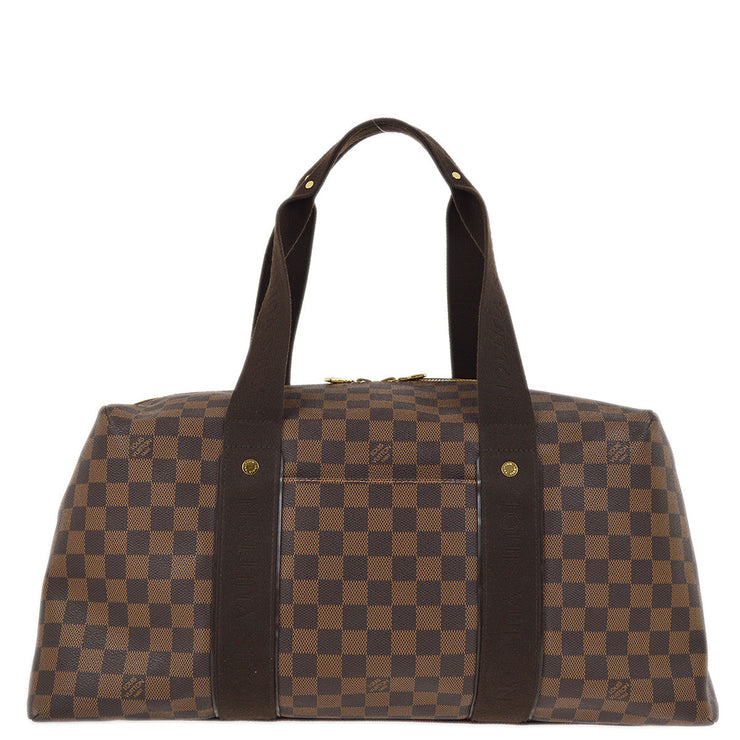 Louis Vuitton 2011 Damier Weekender MM Shoulder Duffle Bag N41138