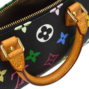 Louis Vuitton 2004 Black Multicolor Mini Speedy 2way Shoulder Handbag M92644