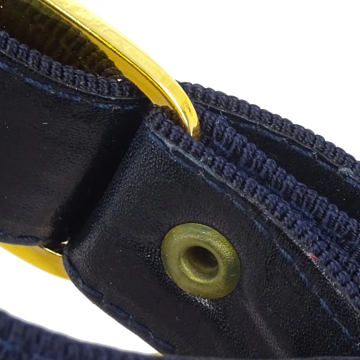 Salvatore Ferragamo Navy Key Ring Small Good