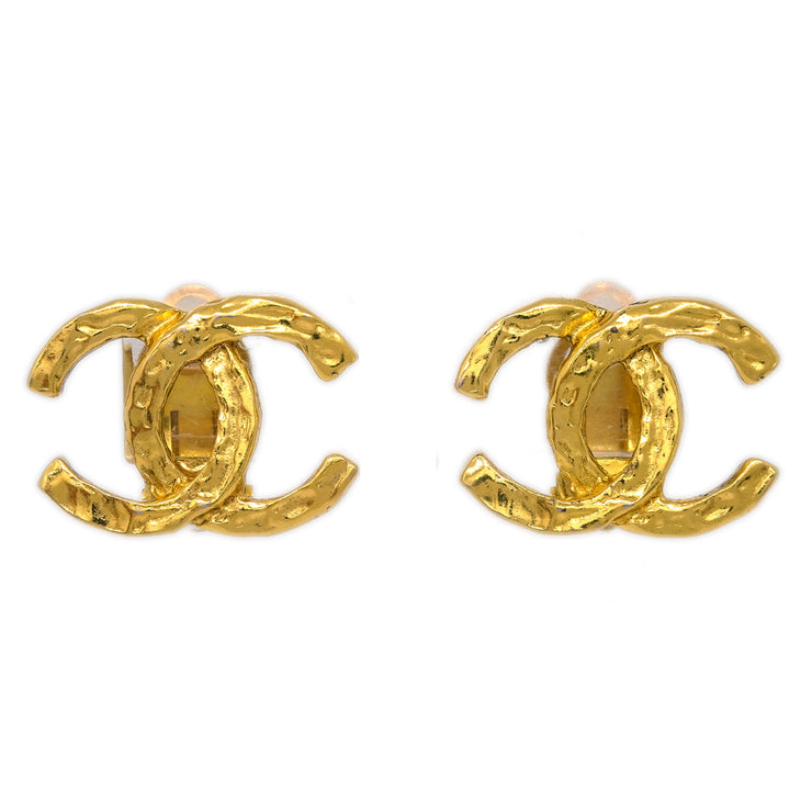 Chanel Gold CC Earrings Clip-On