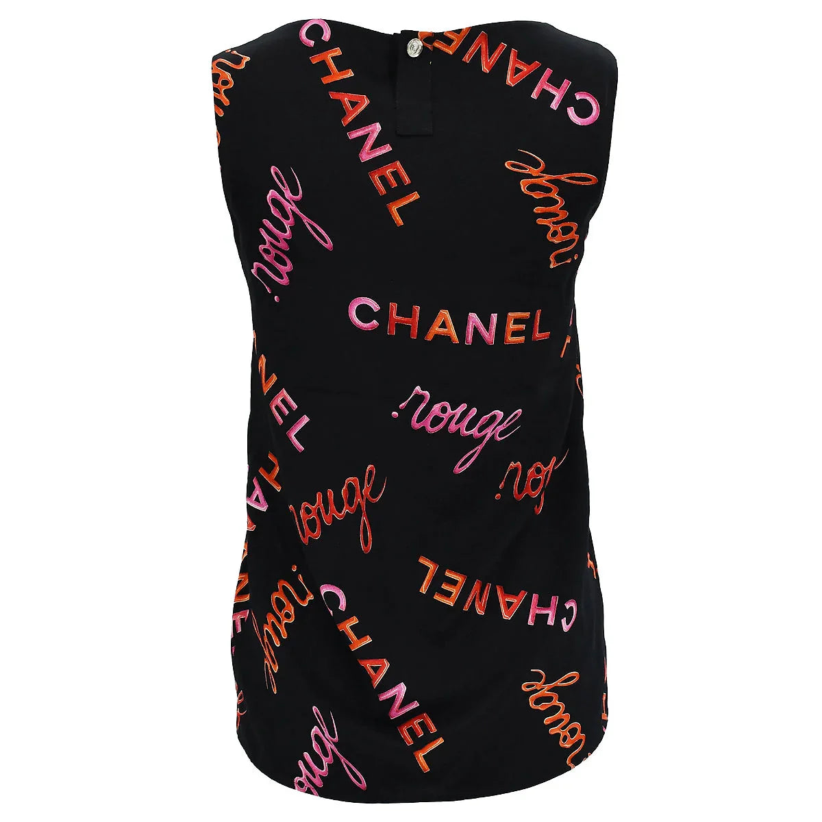 Chanel Sleeveless Tank Top Black 96P #34