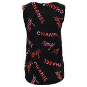 Chanel Sleeveless Tank Top Black 96P #34