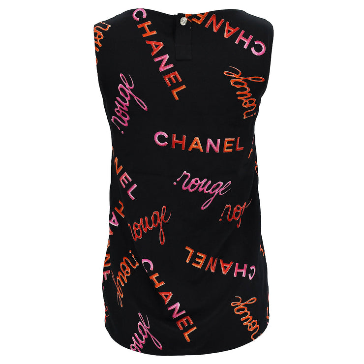 Chanel Sleeveless Tank Top Black 96P #34