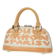 Louis Vuitton 2001 Beige Graffiti Alma PM Handbag M92178