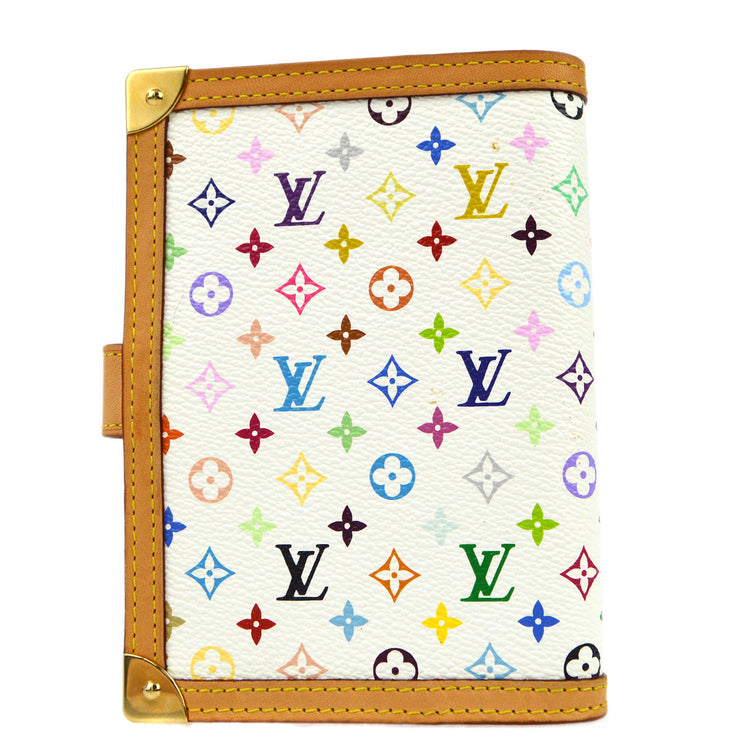 Louis Vuitton 2006 Multicolor Agenda PM Note Book Cover R20896 Small Good