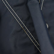 Chanel Zip Up Hooded Jacket Navy 1995