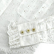 Chanel Shirt Blouse White #36