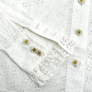 Chanel Shirt Blouse White #36