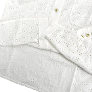 Chanel Shirt Blouse White #36