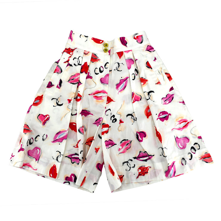 Chanel Lip Short Pants White #36